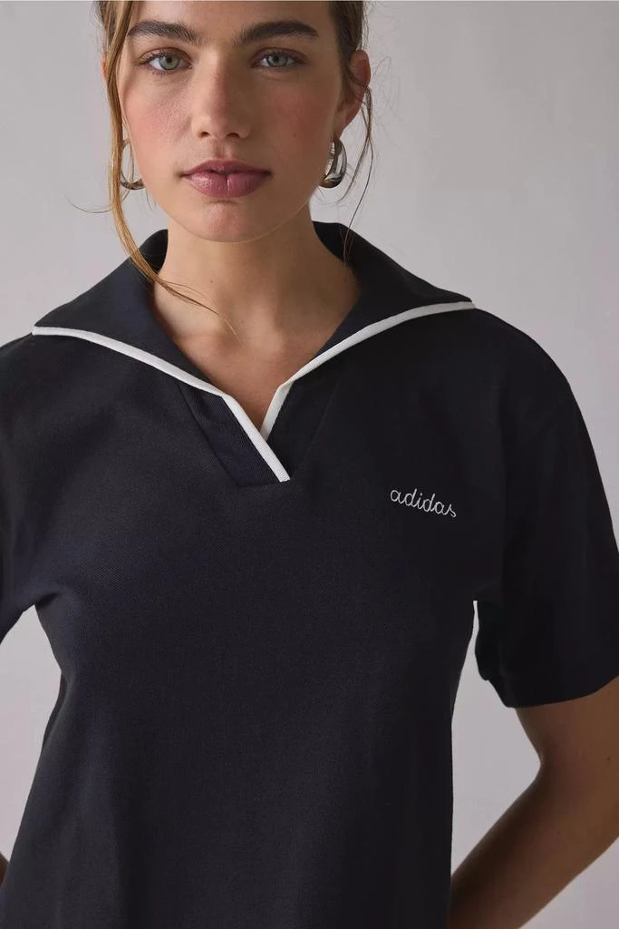 Adidas adidas Color Pop Short Sleeve Cropped Polo Shirt