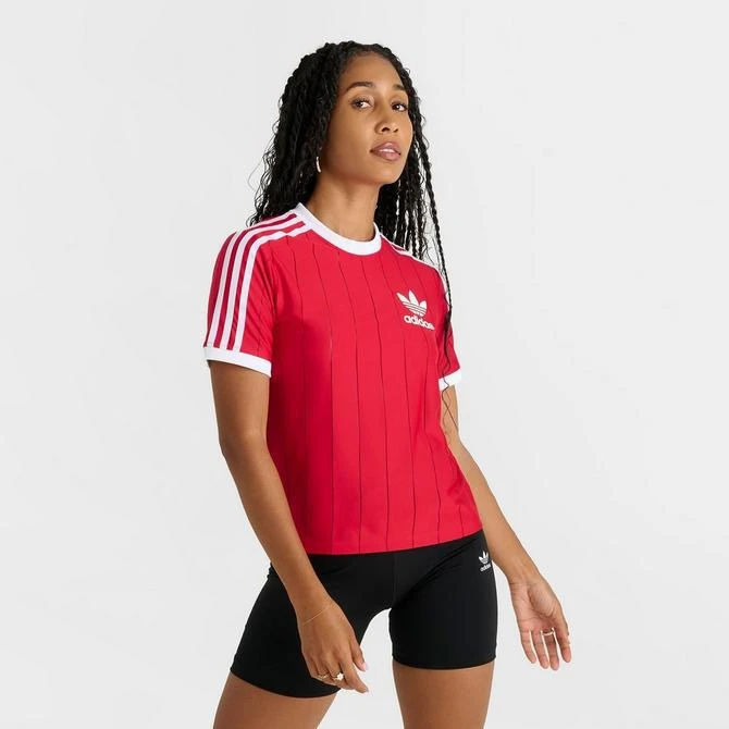 Adidas Women's adidas Originals adicolor 3 Stripes Jersey T-Shirt 3