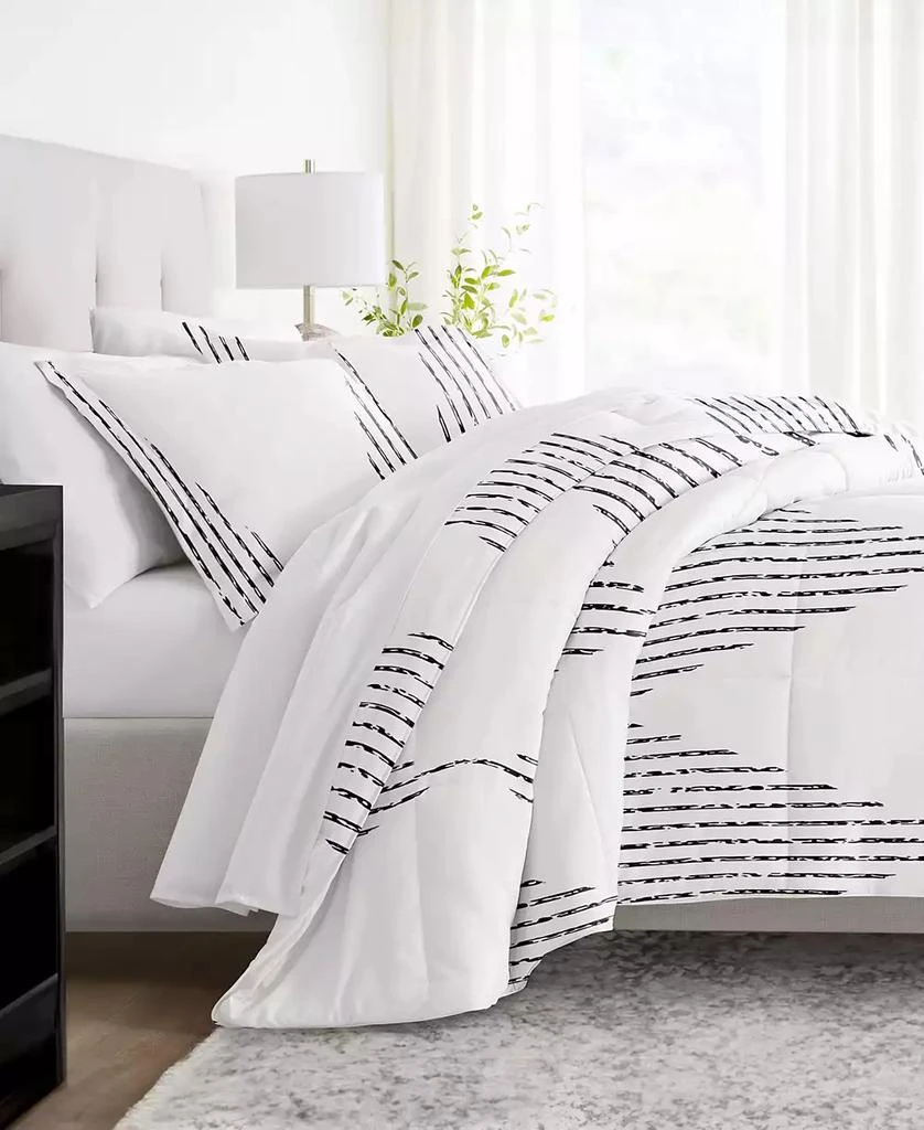 IENJOY HOME Ultra Soft Diamond Stripe 3-Pc. Comforter Set 4