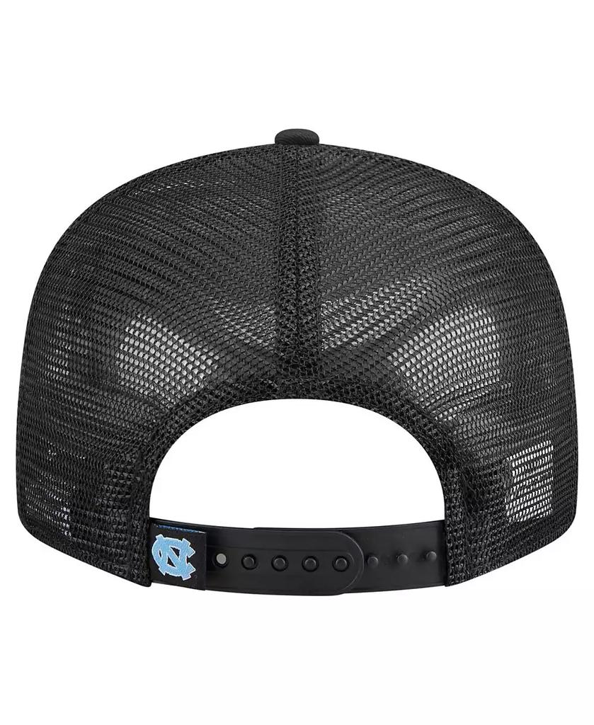 New Era Men's Black/Camo North Carolina Tar Heels Outdoor Wide Panel 9FIFTY Snapback Trucker Hat