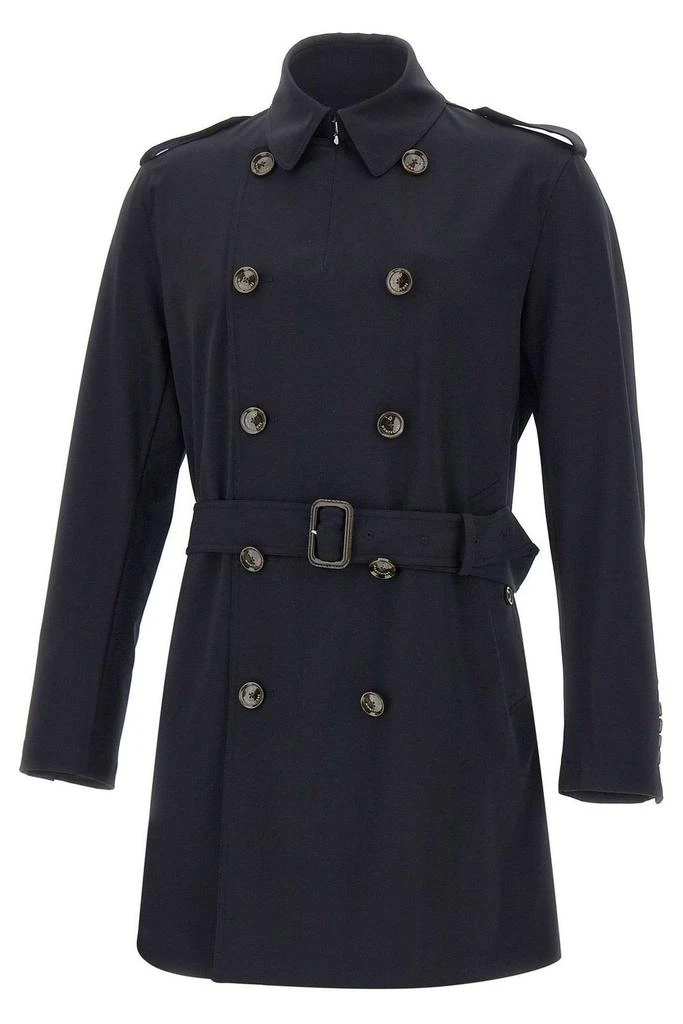 MONTECORE Montecore Double-Breasted Belted Coat 1