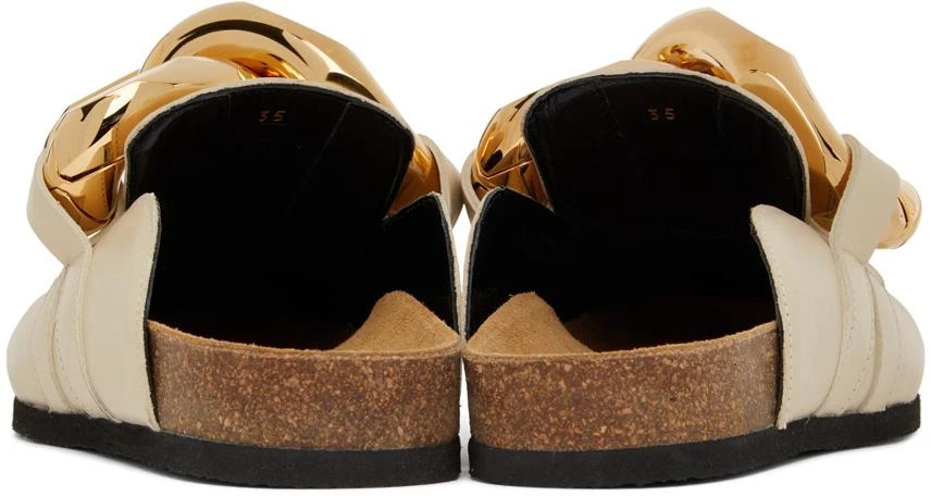 JW Anderson SSENSE Exclusive Beige Chain Loafers 2