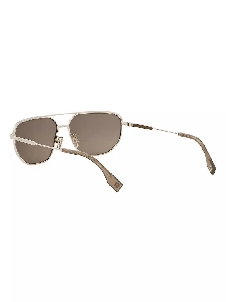 Fendi Fendi Travel 61MM Rectangular Sunglasses 4