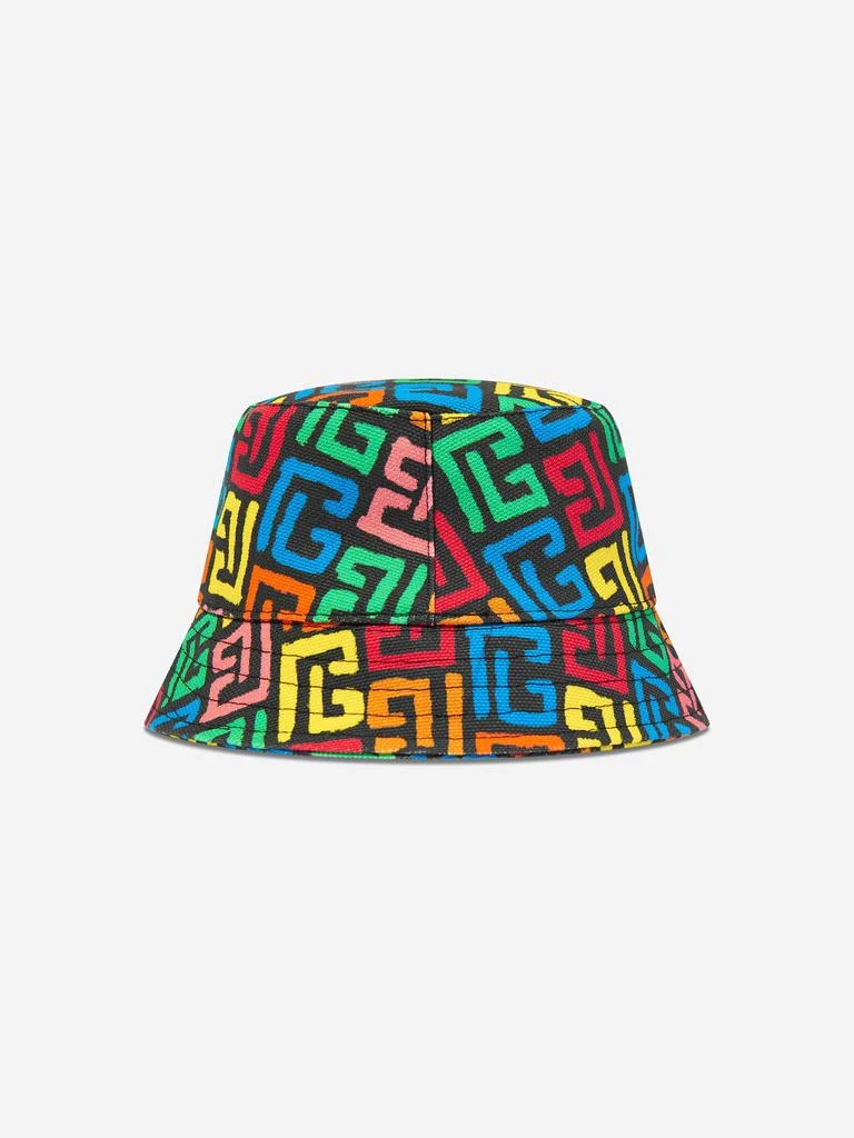 Balmain monogram bucket hat Balmain Mix Monogram Jacquard Bucket Hat YF1XB002MB35-GFE  main image 2