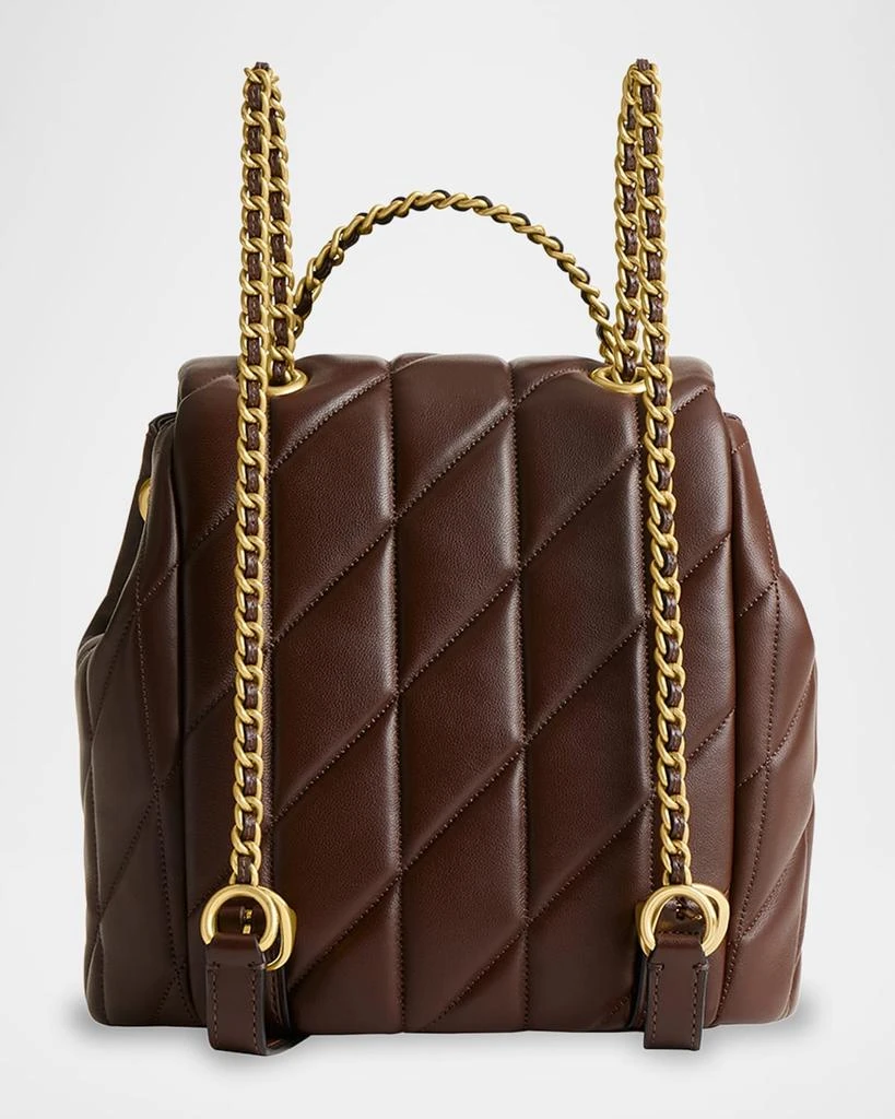 Coach Tabby Quilted Leather Chain Backpack 6