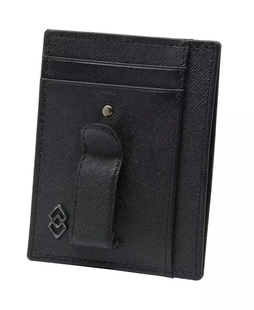 Alpine Swiss Double Diamond Mens RFID Money Clip Minimalist Front Pocket Wallet 1