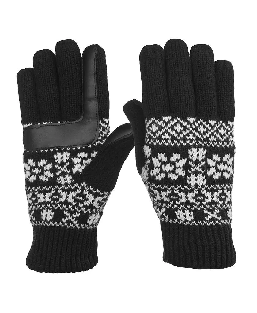 Isotoner Signature Isotoner Women's Nordic Fairisle Water Repellent Knit Gloves 1
