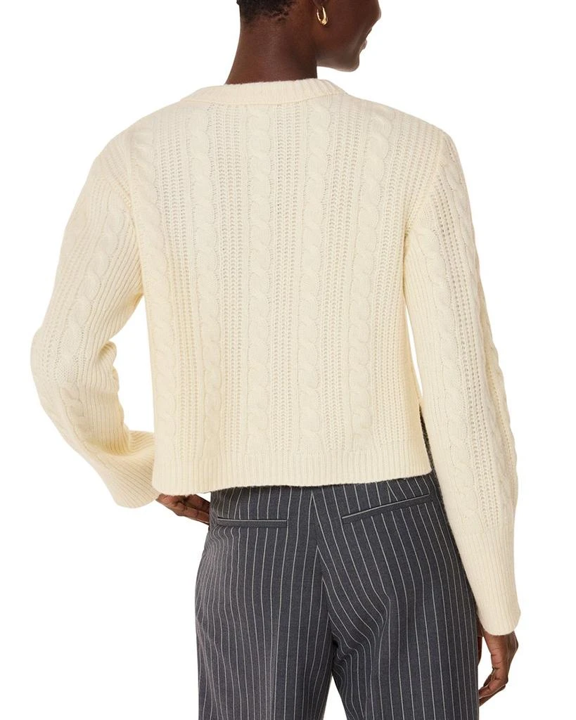 Whistles Cable Detail Crewneck Knit Sweater 3
