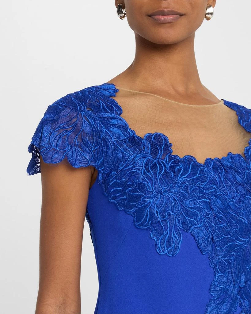 Shop Lace Crepe Cap-Sleeve Dress on Sale at BeyondStyle  Get 40% Off Lace  Crepe Cap-Sleeve Dress with Limited-Time Flash Deals, Exclusive Discounts,  and Special Offers. Enjoy Unbeatable Savings on Lace Crepe