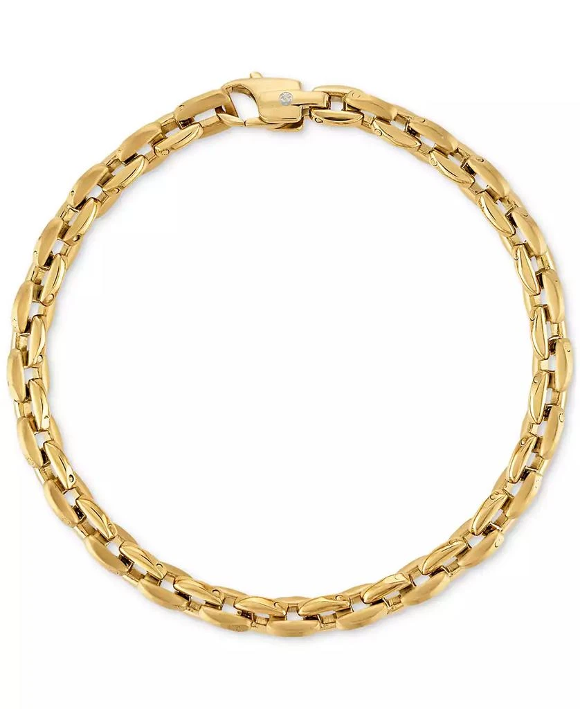 Esquire Men's Jewelry Rounded Box Link Chain Bracelet, Exclusively for Macy's 3