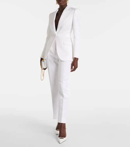 Dolce 
Gabbana Cotton-blend brocade slim pants 2