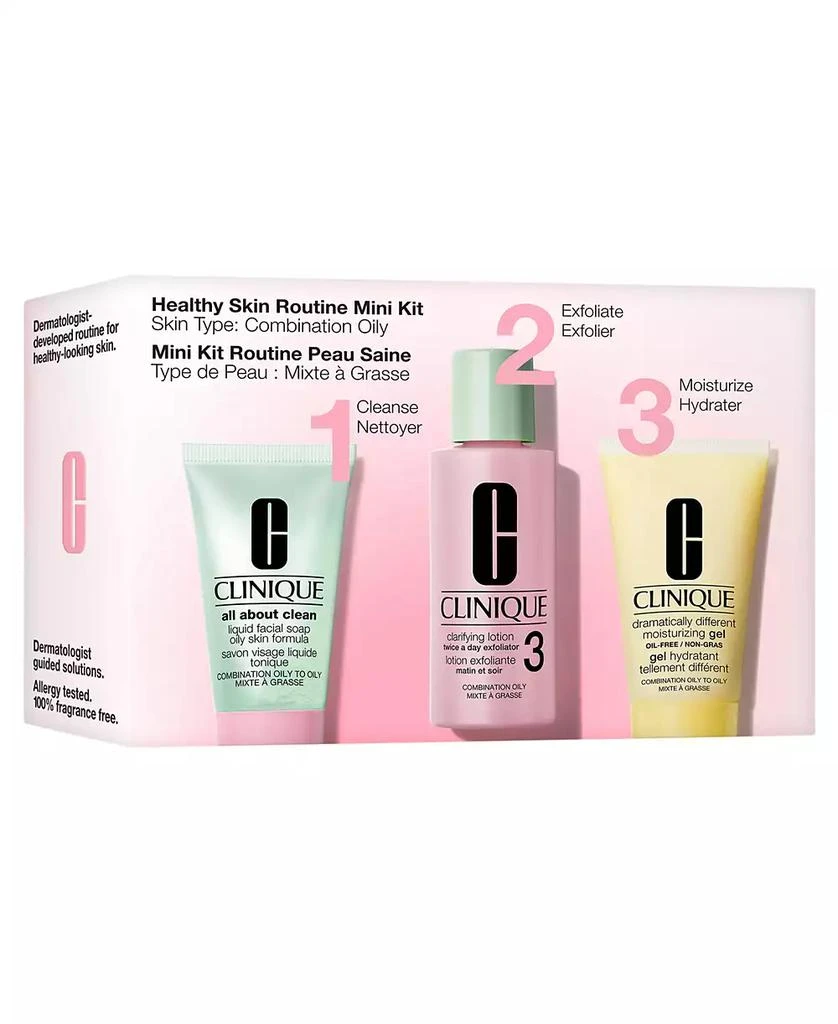Clinique 3-Pc. Healthy Skin Routine: Mini 3-Step Skincare Set For Combination Oily Skin 3