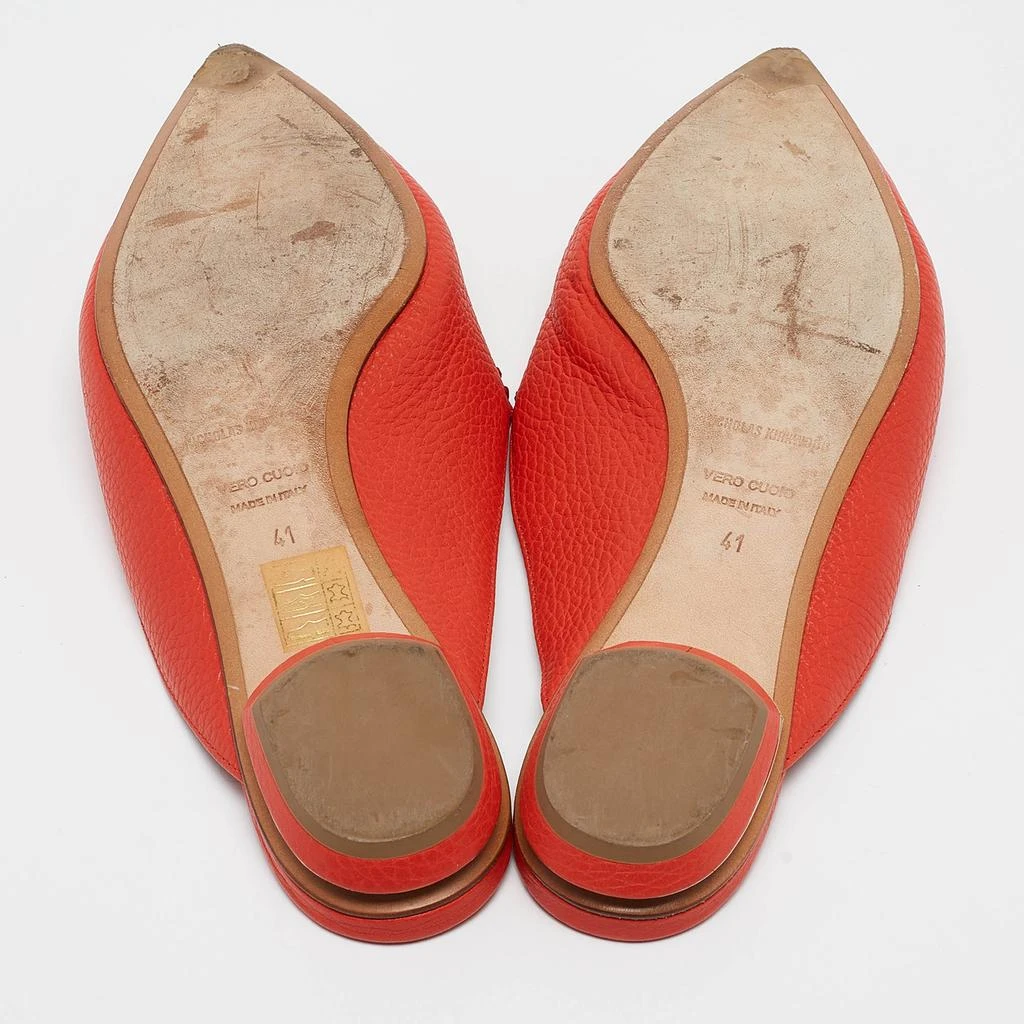 Nicholas Kirkwood Nicholas Kirkwood Red Leather Beya Pointed Toe Mules Size 41 6