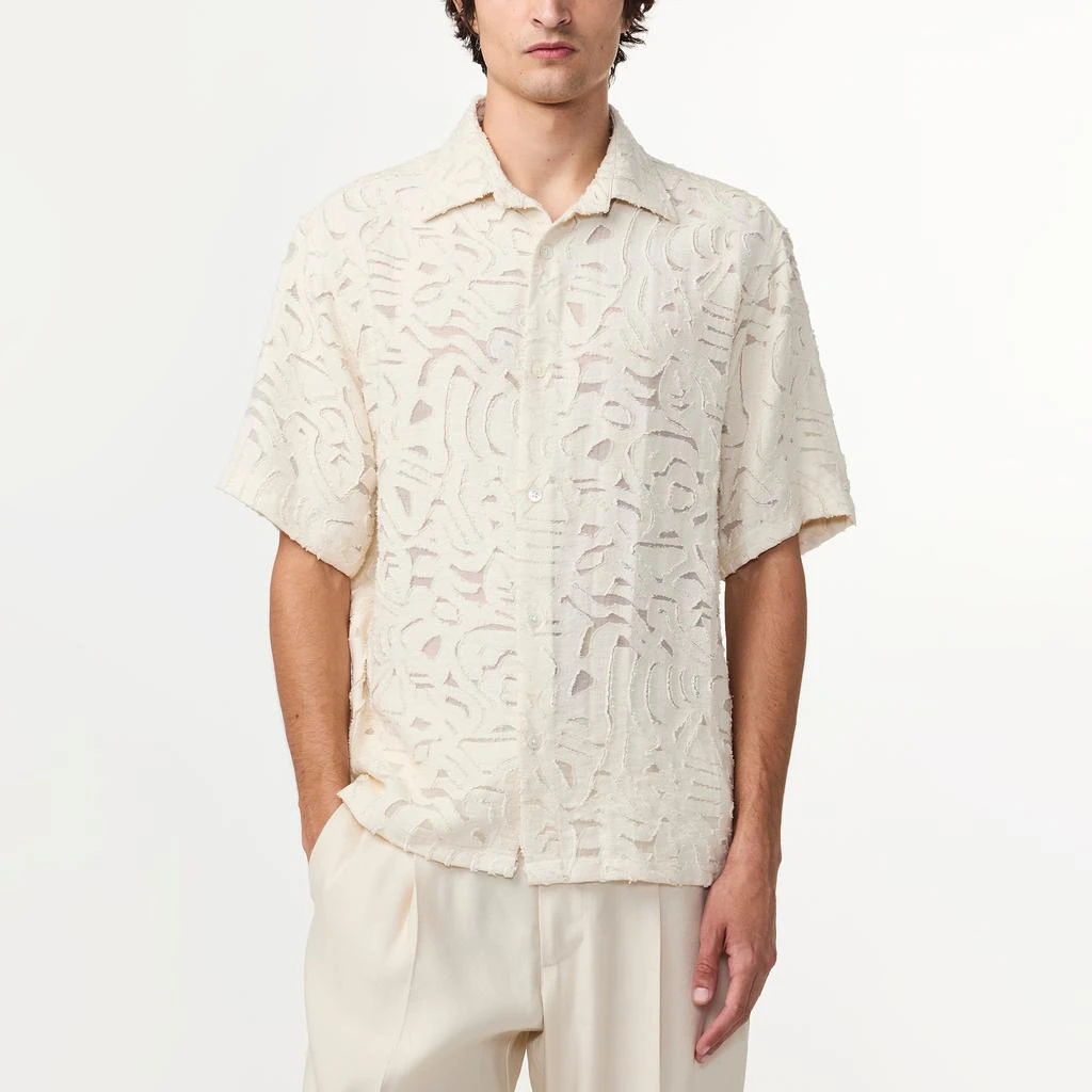 NN07 Freddy Fil-Coupé Woven Shirt 1