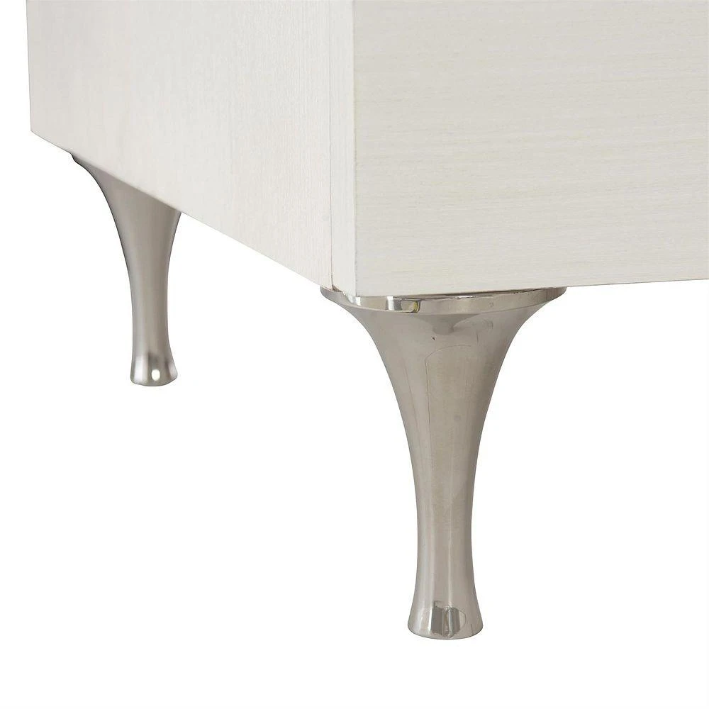 Bernhardt Silhouette 3 Drawer Nightstand with Rose Hardware 6