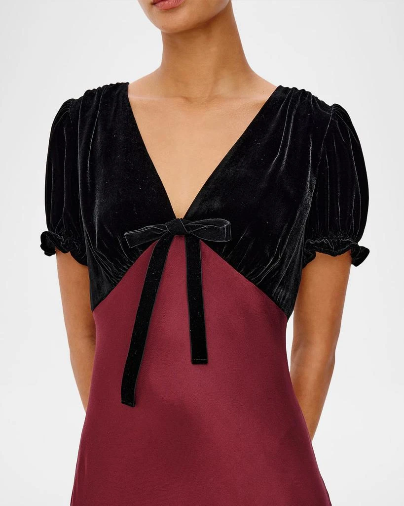 strapless open back dress Rails Yvette Cotton Poplin Midi Dress With Side Cut Outs- Spiced Coral –  Styleartist main image 0
