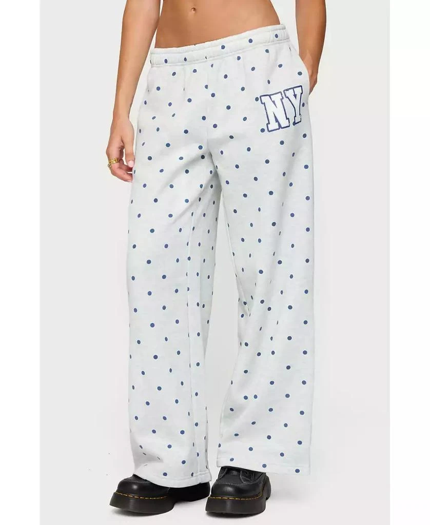 Edikted Women's Ny Babe Polka Dot Sweatpants 1