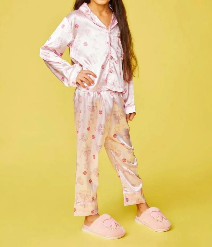 Mini Dreamers Mini Dreamers - Girls Hanukkah Silky Set