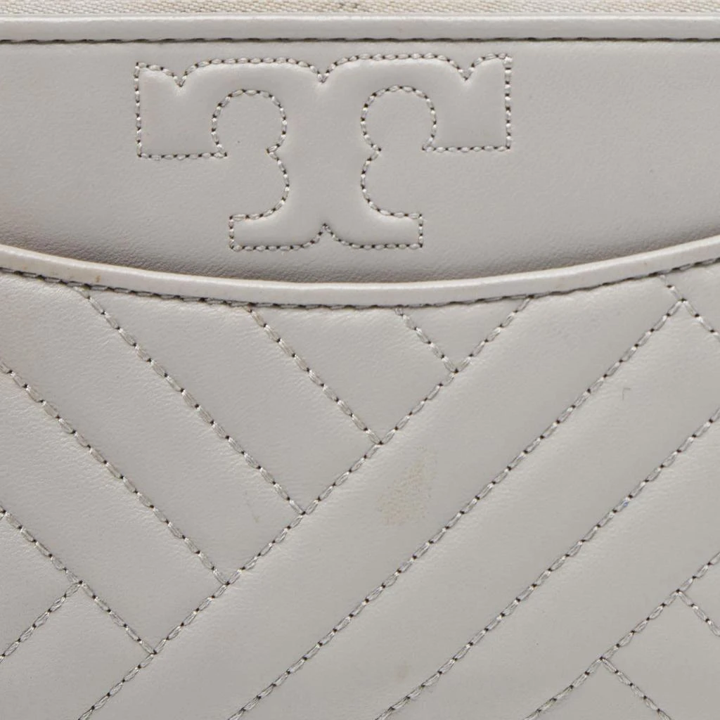 Tory Burch Tory Burch Grey Leather Alexa Continental Wallet 5