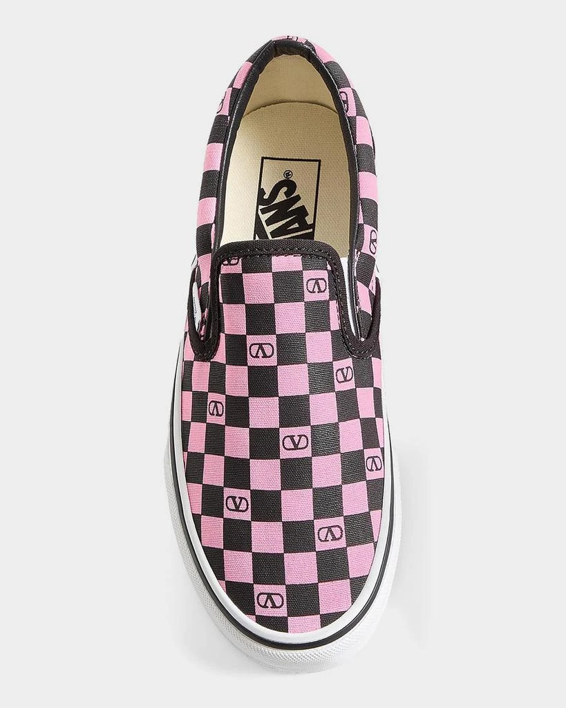Valentino x Vans Classic Slip-On Checkerboard Shoes 4