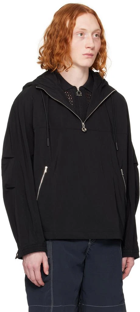 Solid Homme Black Half-Zip Jacket 2