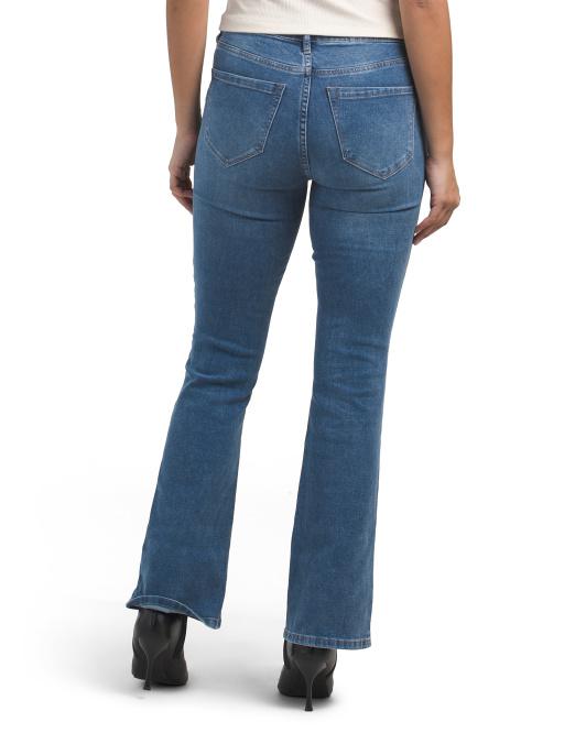 Nicole Miller Embellished Bootcut Denim Jeans