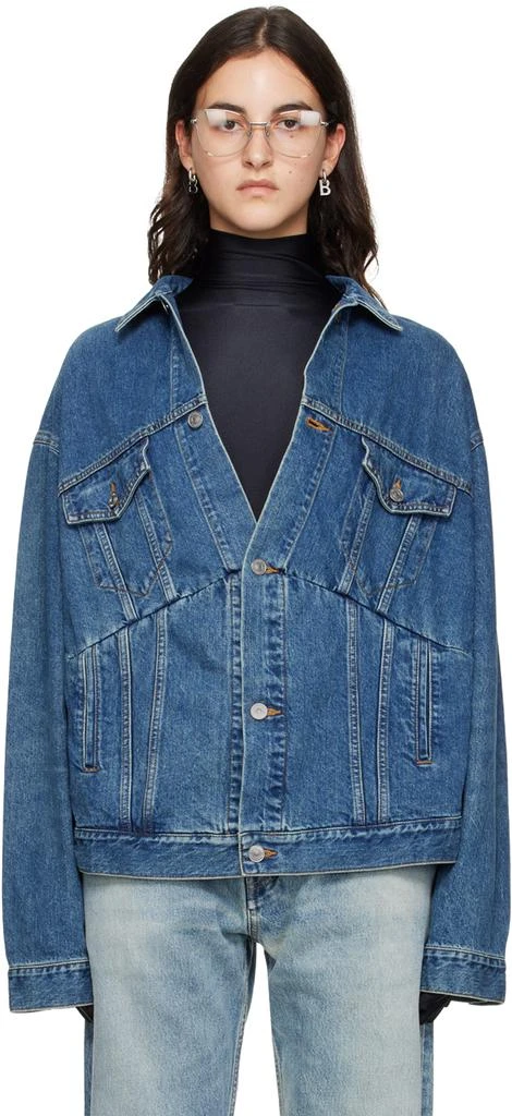 Balenciaga Blue Swing Denim Jacket 1