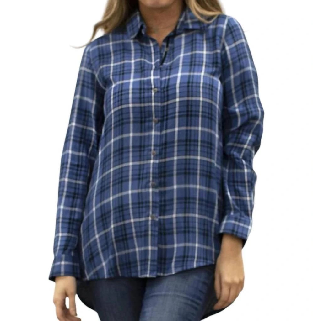 Caite & Kyla Dixon Shirt In Blue 1