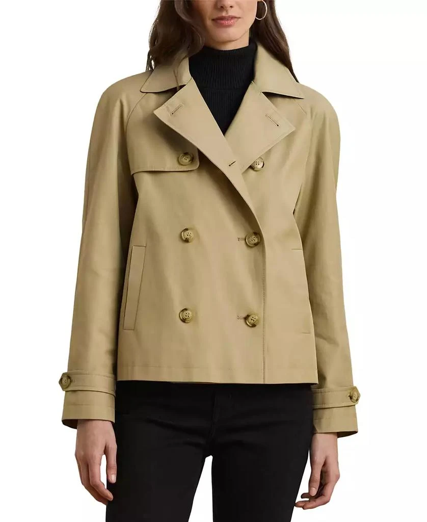 Ralph Lauren Women's Short Double-Breasted Trench Coat 3