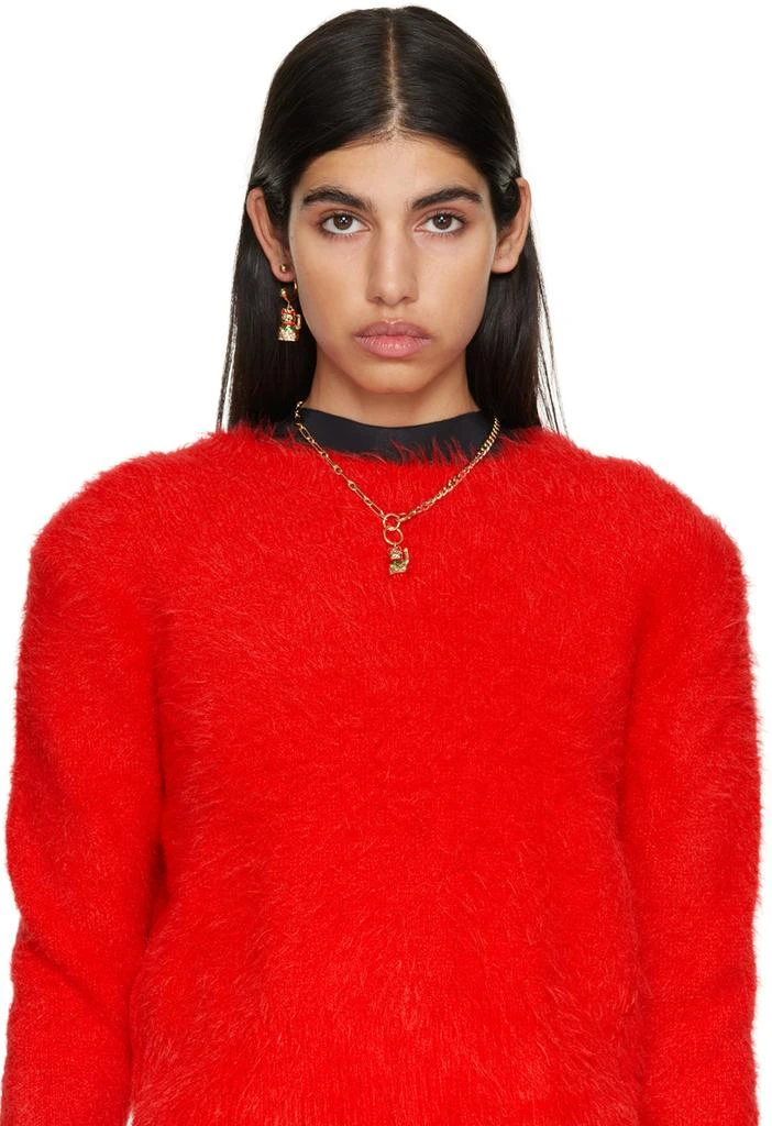 Safsafu Gold Maneki Neko Single Earring 3