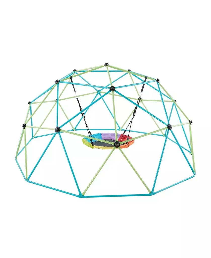 SUGIFT 10FT Kids Climbing Dome 1000 LB Capacity with Saucer Swing 2