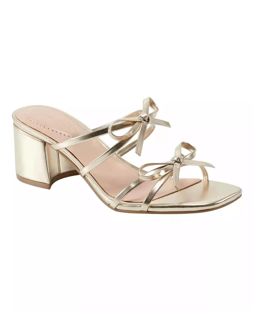 Bandolino Women
s Margil Strappy Bow Block Heel Sandals 1