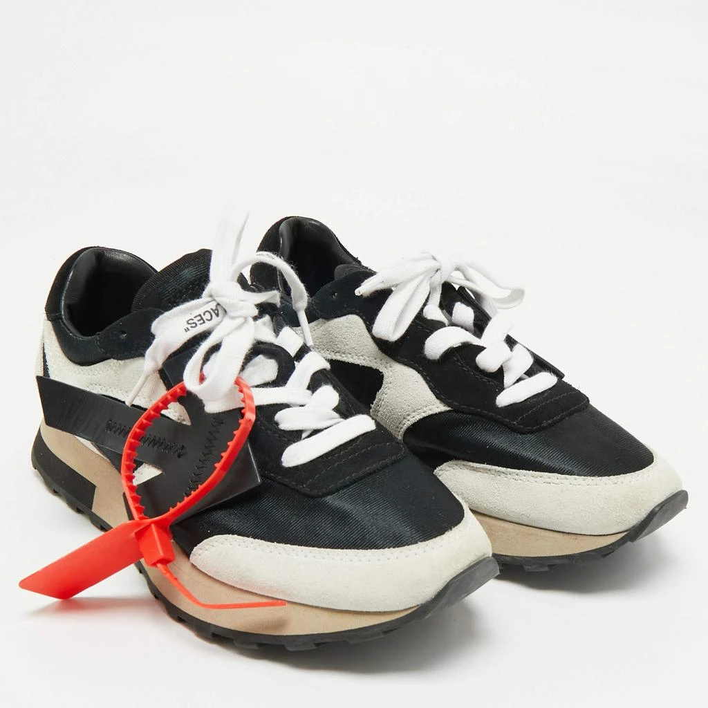 Off-White Off-White Two Tone Nylon and Suede HG Runner Sneakers Size 37 4