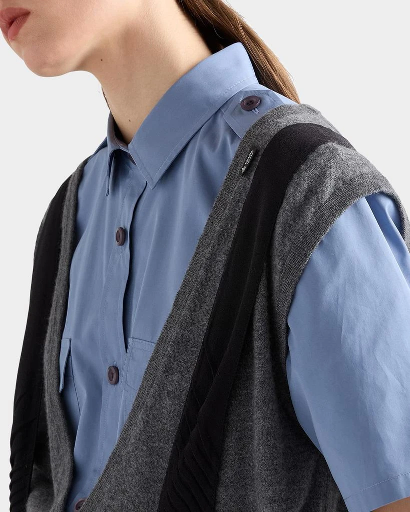 Prada Deep V-Neck Cashmere Vest 5