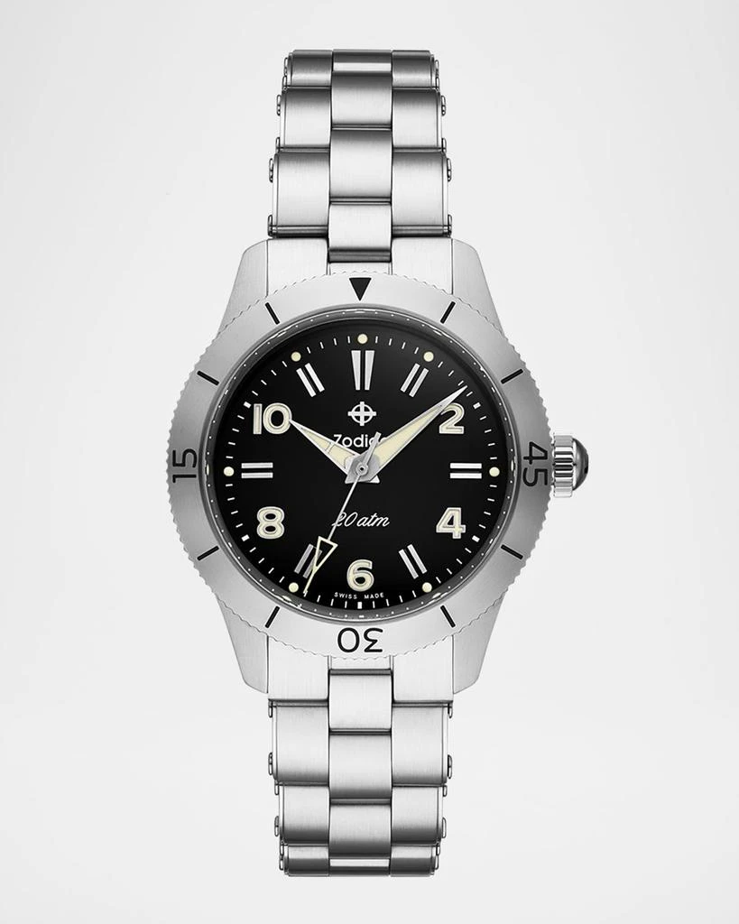 ZODIAC Men's Ref. 691 Manual Wind Stainless Steel Bracelet Watch 1