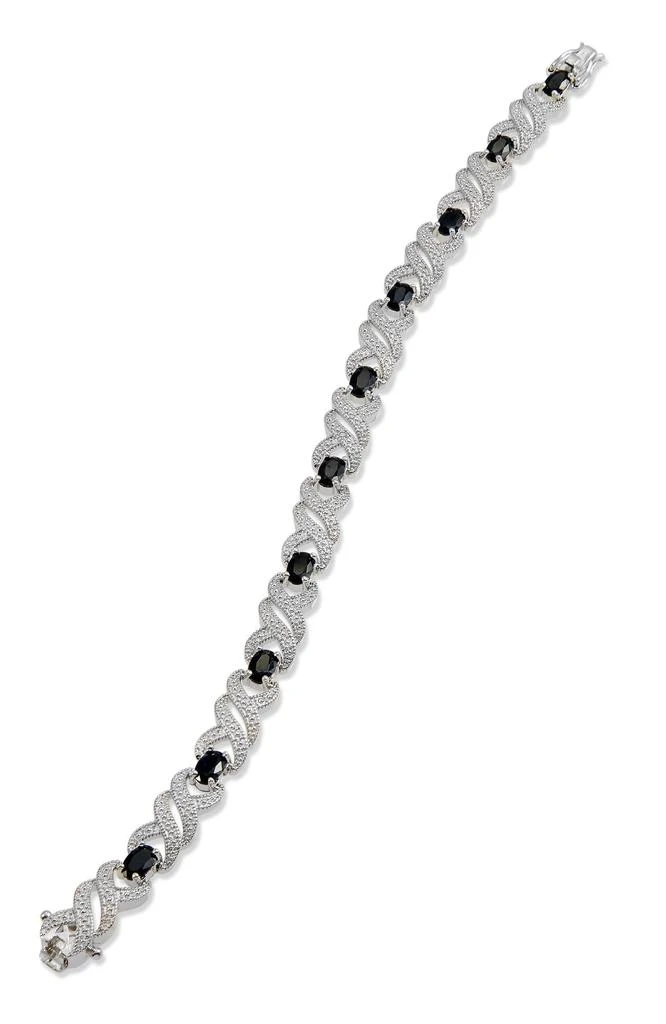 Savvy Cie Jewels GENUINE GEMSTONE AND DIAMOND  BRACELET
