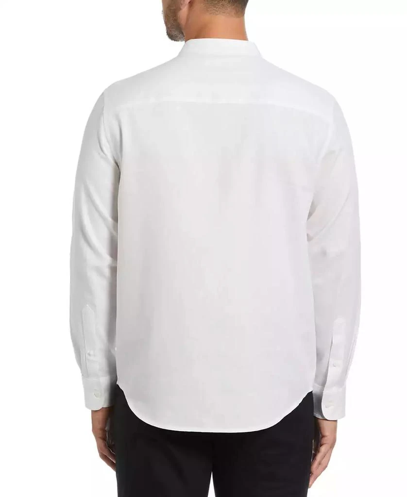 Cubavera Men's Relaxed-Fit Banded Collar Long Sleeve Button-Down Shirt 2