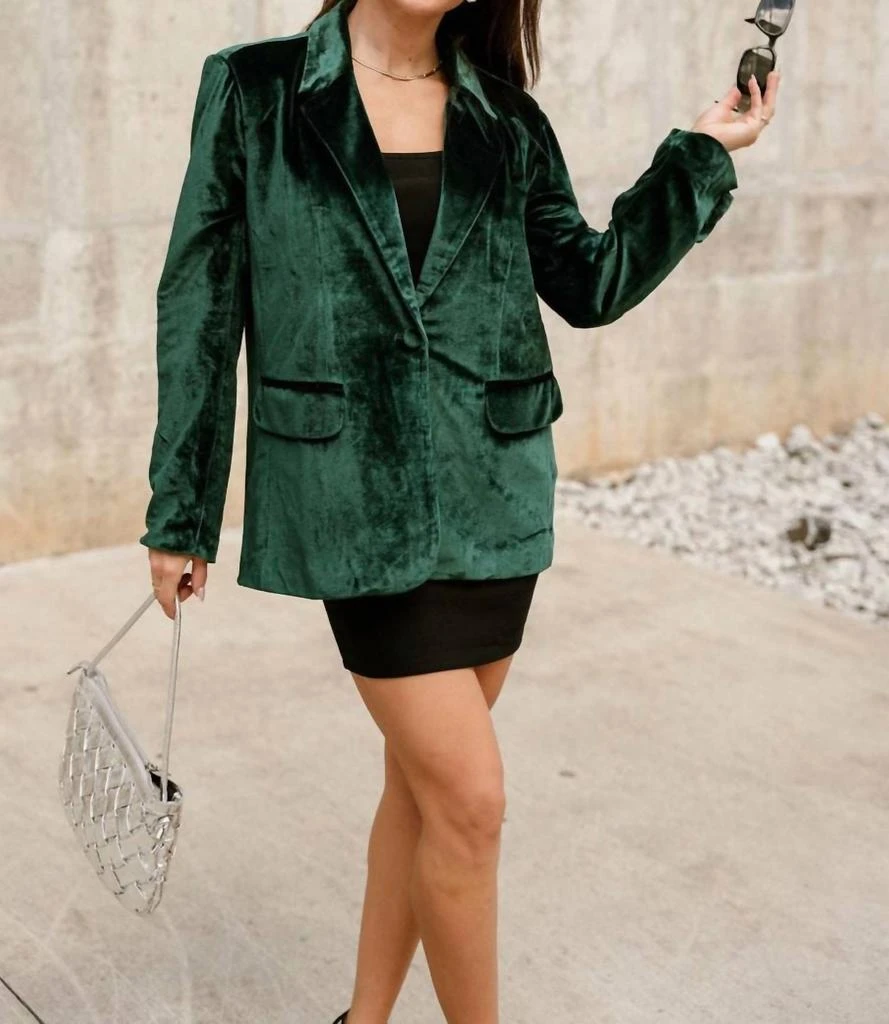 Her Entire Name Says Grace Her Entire Name Says Grace - Juliana Velvet Blazer 6