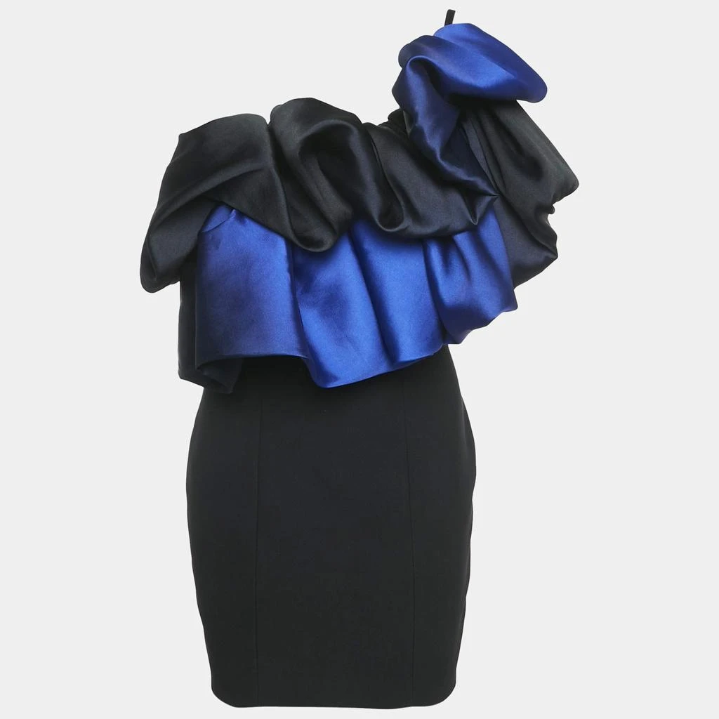 Shop Solace London Black Crepe Ruffled One-Shoulder Mini Dress S on Sale at  BeyondStyle  Get 72% Off Solace London Black Crepe Ruffled One-Shoulder Mini  Dress S with Limited-Time Flash Deals, Exclusive