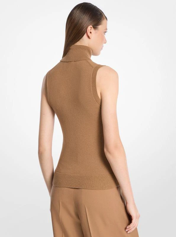 Michael Kors Cashmere Sleeveless Turtleneck 2