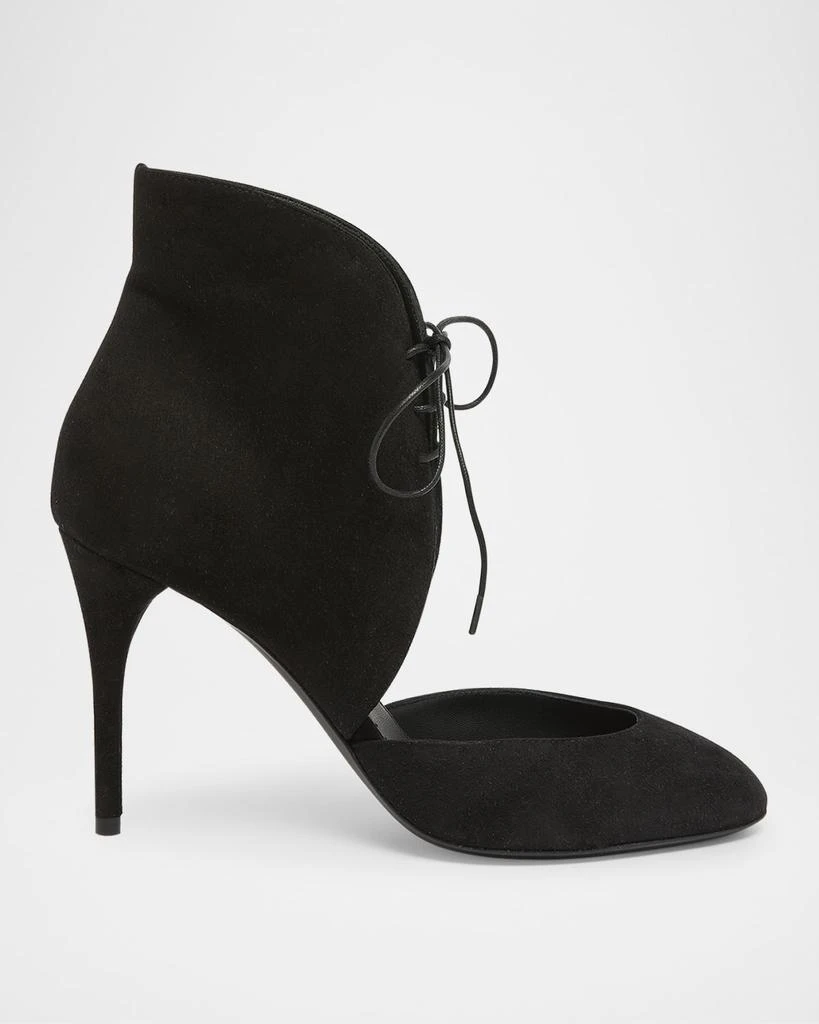Alaia Suede Lace-Up Stiletto Pumps 1