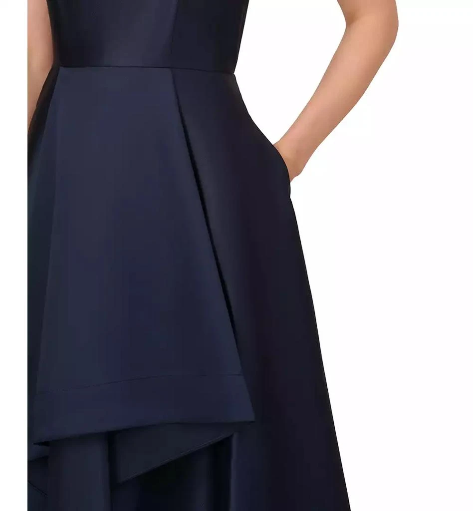 Adrianna Papell High-Low Mikado Sleeveless Gown 4