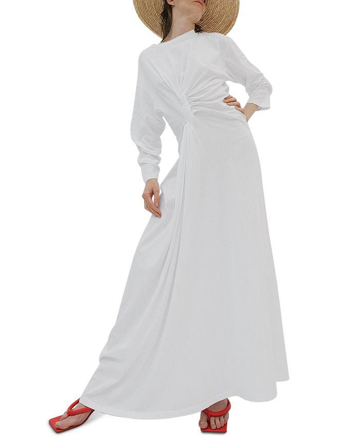 A.W.A.K.E. Mode Front Knot Maxi Dress