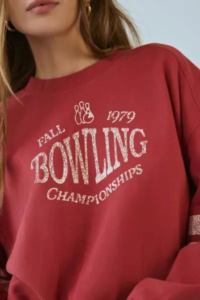 BDG BDG Tasha Bowling Graphic Crew Neck Pullover 4