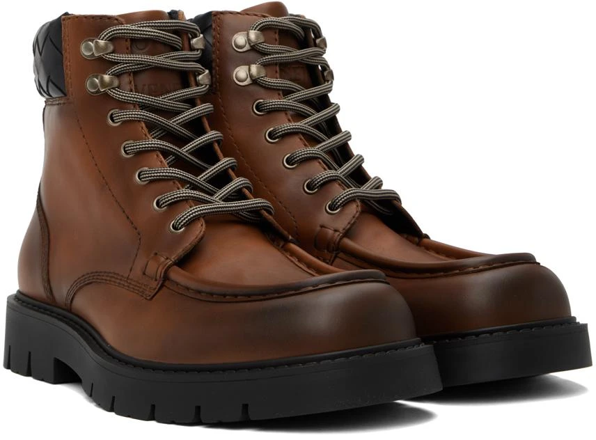 Bottega Veneta Brown Haddock Lace-Up Boots 4