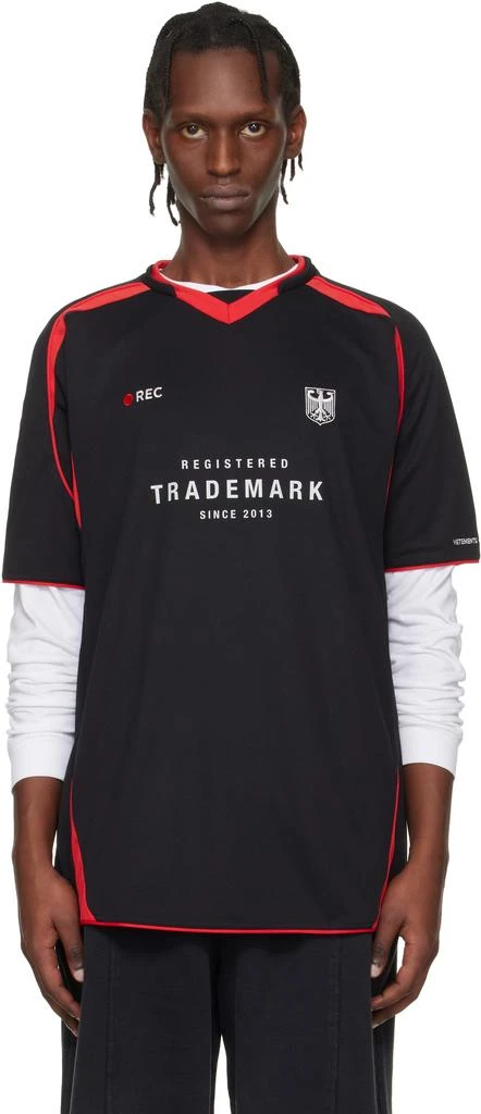 Vetements Black
Red Football Jersey