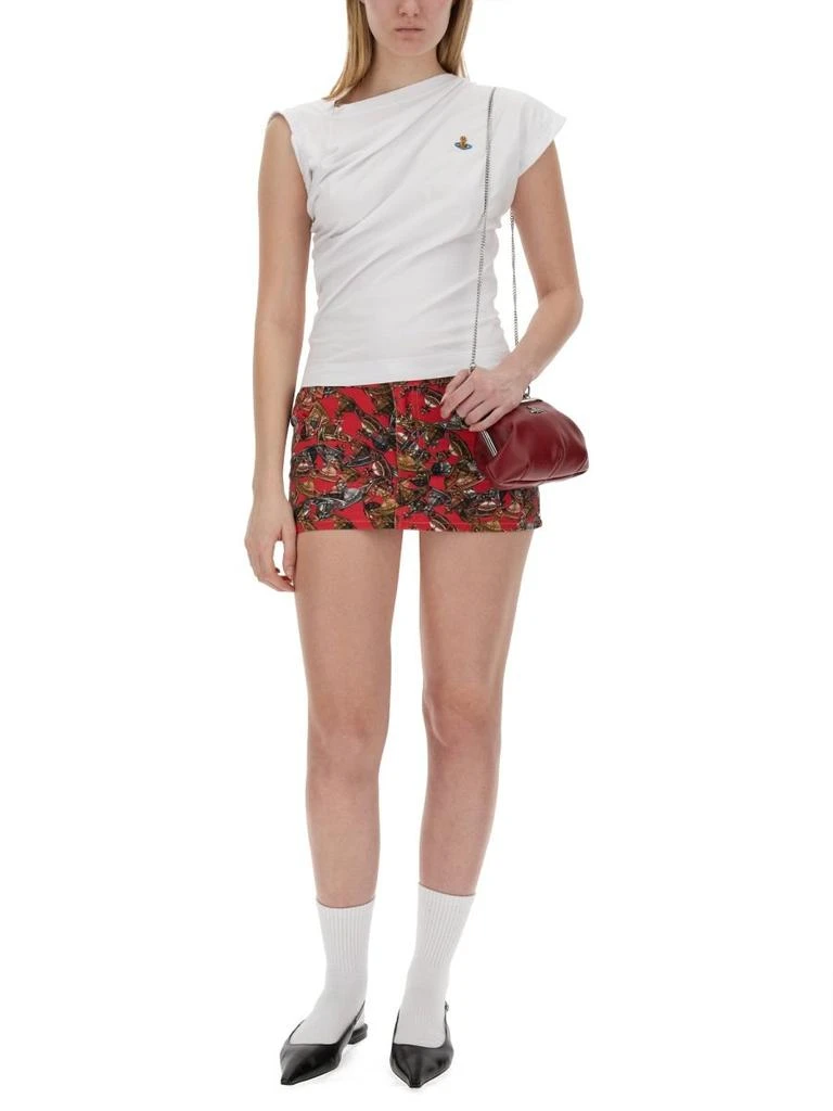 Vivienne Westwood Vivienne Westwood Foam Crazy Orb-Print Mini Skirt 4