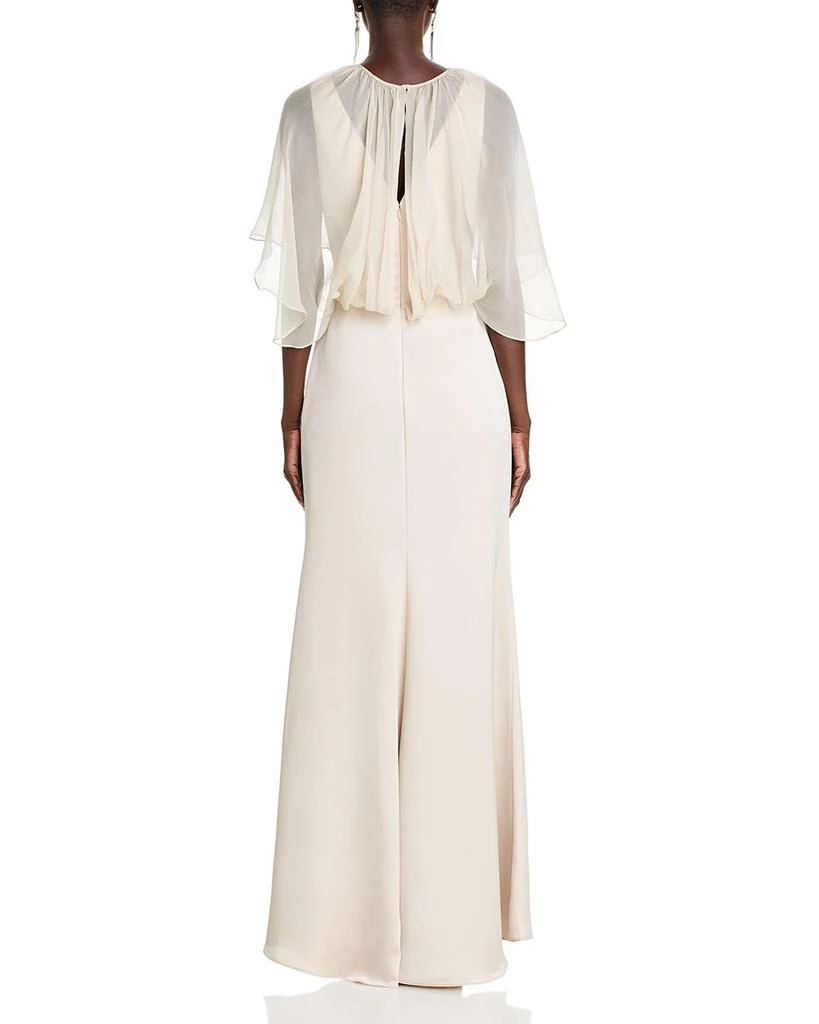 Amsale Cape Dress 4