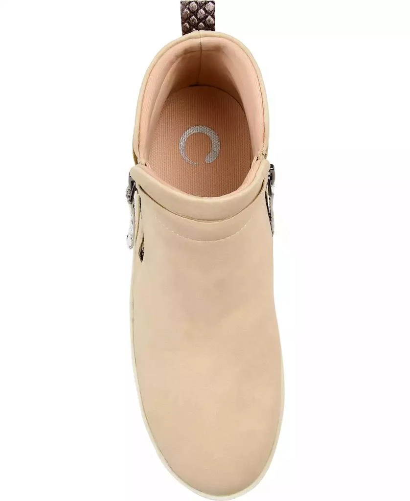 Journee Collection Women's Frankie Side Zip Sneaker 4