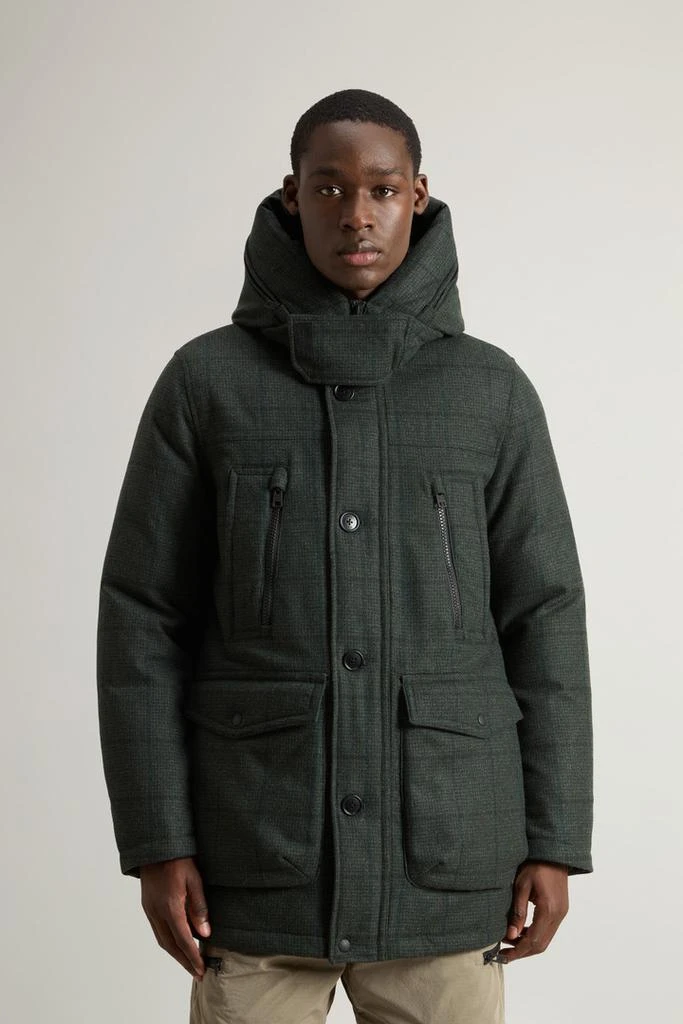 Woolrich Arctic Parka in Recycled Italian Wool-Blend Fabric - Men - Green 1